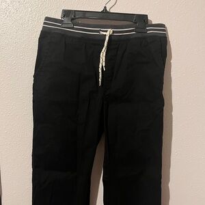 Cat & Jack Black Joggers with White Stripes